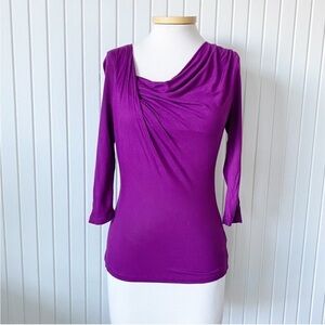 H&M Purple 3/4 Sleeve Shirt Size Small